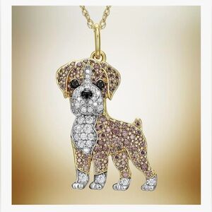 Boxer Dog Pendant Necklace